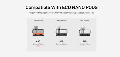 Vaporesso ECO Nano 2 Pod System Kit 1000mAh 6ml